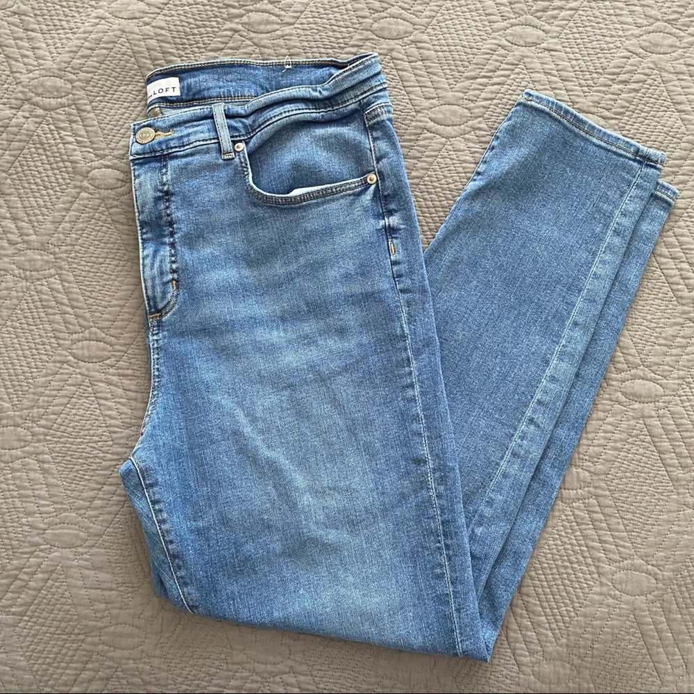 LOFT MODERN SKINNY CROP JEANS 33/16